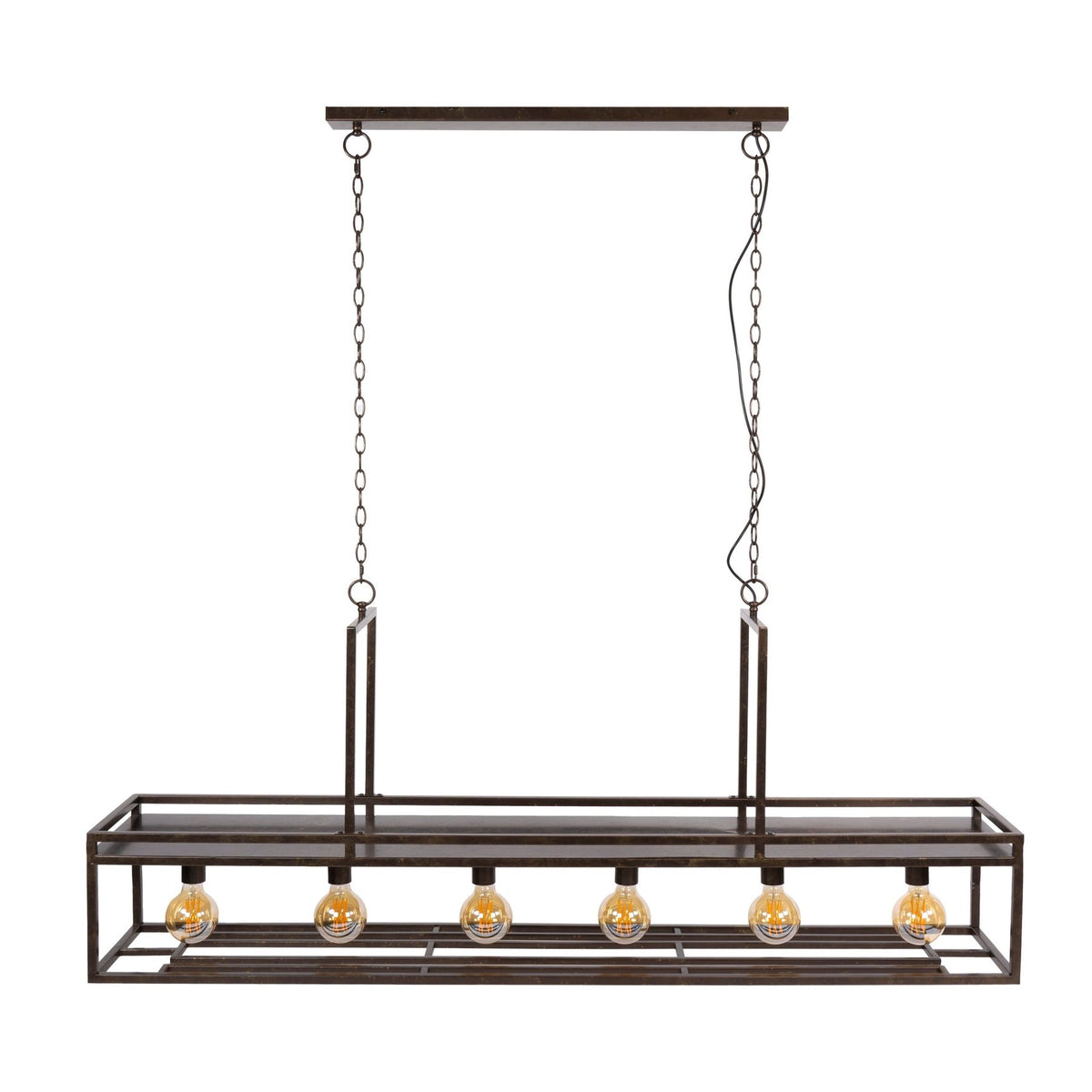 Hanging lamps - Hanging lamp Eloisa 6 - light metal brown - Dimehouse