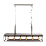 Hanging lamps - Hanging lamp Eloisa 6 - light metal brown - Dimehouse
