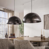 Hanging lamps - Industrial hanging lamp Dacia 2 - light Brown Round 2xØ60 cm - Dimehouse