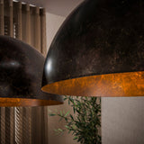Hanging lamps - Industrial hanging lamp Dacia 2 - light Brown Round 2xØ60 cm - Dimehouse