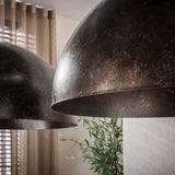 Hanging lamps - Industrial hanging lamp Dacia 2 - light Brown Round 2xØ60 cm - Dimehouse