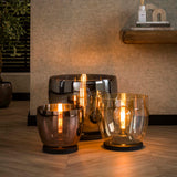 Floor lamps - Floor lamp Dain UP XL Chrome-colored glass - Dimehouse