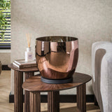 Floor lamps - Floor lamp Dain UP XL Copper-colored glass - Dimehouse