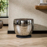 Floor lamps - Floor lamp Dain UP XXL Chrome-colored glass - Dimehouse