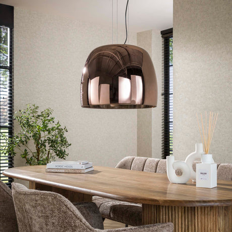 Hanging lamps - Hanging lamp Dain 1 - light XL copper-colored glass - Dimehouse