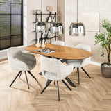 Hanging lamps - Hanging lamp Dain 3 - light chrome-colored glass - Dimehouse