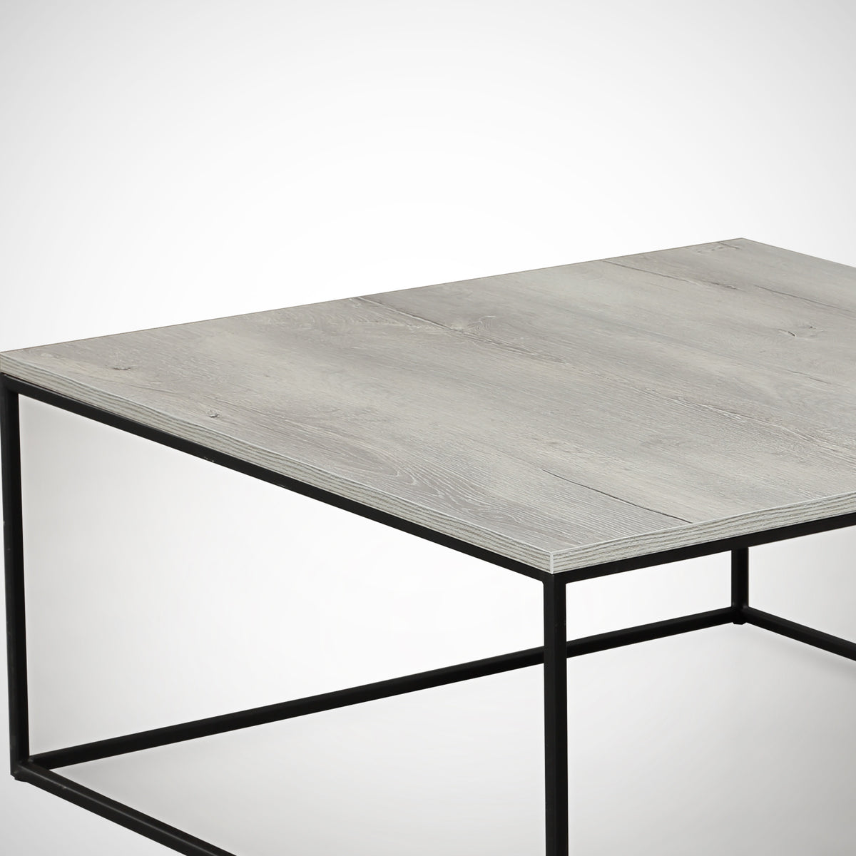 Coffee tables - Square coffee table gray Melamine - 75x75 cm - Pola - Dimehouse