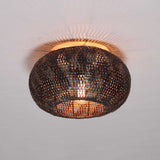 Ceiling lamps - Ceiling lamp Alfie metal black brown - Dimehouse