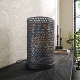 Table lamps - Industrial table lamp Jay black brown - Dimehouse