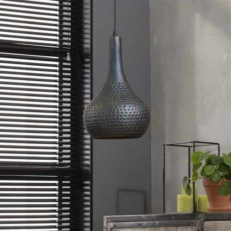 Hanging lamp Aya 1 Black-Brown DH Interior Brown LxWxH 46x28x27 Black brown Ambient photo diagonal front view
