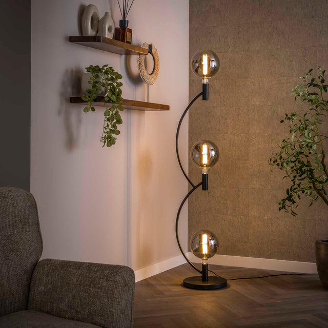 Floor lamps - Niro floor lamp 3 - lights Black - Dimehouse