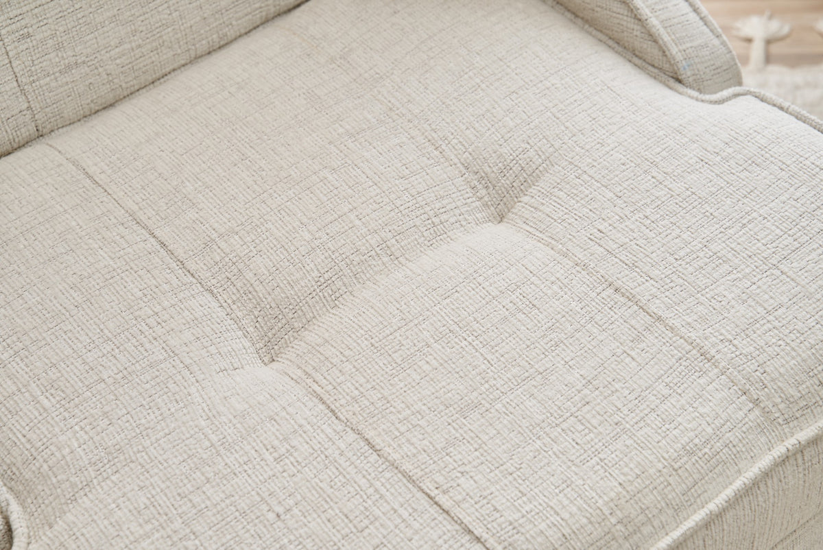 Armchairs - Armchair beige chenille fabric rural classic Ella - Dimehouse