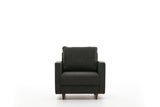 Armchairs - Modern rural armchair anthracite fabric Eva - Dimehouse