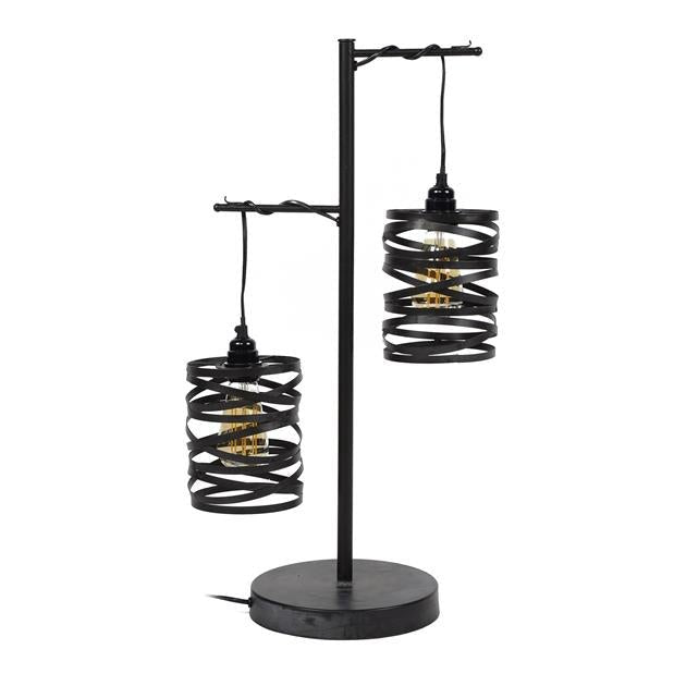 Table lamps - Industrial table lamp Spin Slate Gray 2 - light - Dimehouse