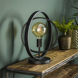 Table lamp Otan DH Interior Charcoal LxWxH 48x46x25 Metal Atmospheric photo diagonal front view