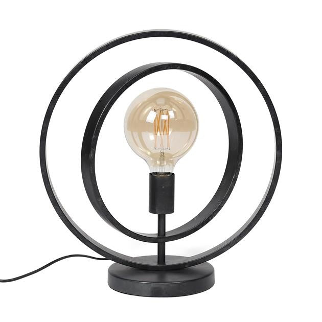 Table lamp Otan DH Interior Charcoal LxWxH 48x46x25 Metal White photo front view