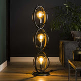 Floor lamp Otan DH Interior Charcoal LxWxH 128x45x36 Metal Atmospheric photo diagonal front view
