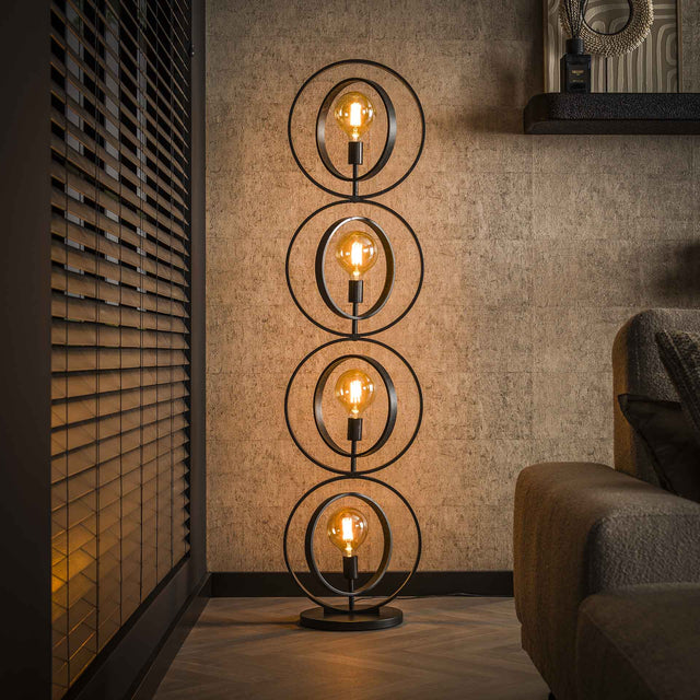 Floor lamps - Industrial floor lamp Otan metal 4 - lights - Dimehouse