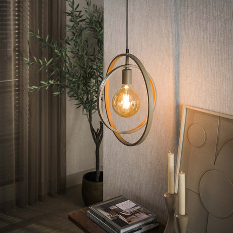 Hanging lamps - Modern Hanging Lamp Beige Otan 1 - light - Dimehouse