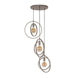 Hanging lamps - Modern Hanging Lamp Beige Otan stepped 3 - lights - Dimehouse