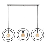 Hanging lamp Otan DH Interior Charcoal LxWxH 129x46x11 Metal White photo front view