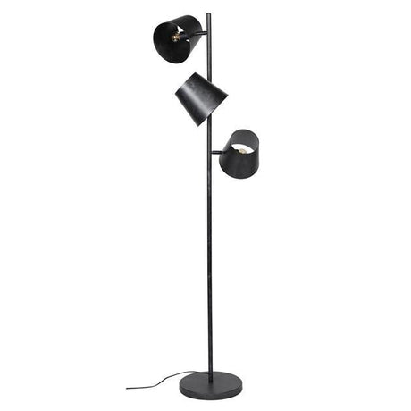 Floor lamp Carta DH Interior Charcoal LxWxH 76x51x31 Metal White photo diagonal front view