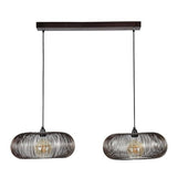 Hanging lamp Jill DH Interior Black LxWxH 88x49x29 Nickel White photo front view