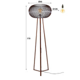 Floor lamps - Floor lamp Jill 3 - copper leg Ø55 cm - Dimehouse
