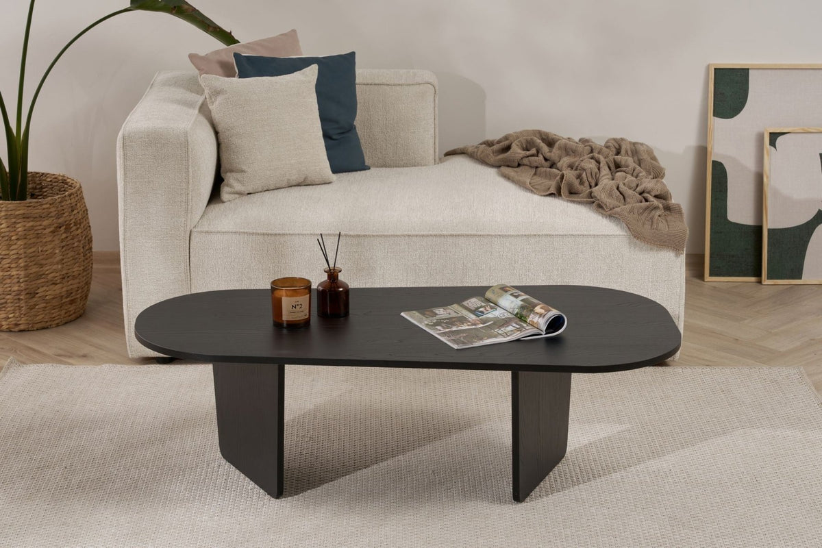 Ovalis - Wood Black 100% MELAMINE COATED PARTICLE BOARD