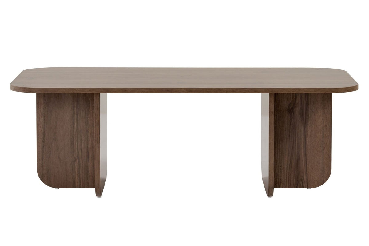 Akira coffee table in walnut look 120 x 60 cm Melamine-coated wood