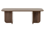 Akira coffee table in walnut look 120 x 60 cm Melamine-coated wood