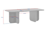 Akira coffee table in walnut look 120 x 60 cm Melamine-coated wood