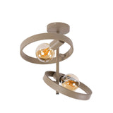Hanging lamps - Modern Ceiling Lamp Otan 2 - light Beige 42 cm - Dimehouse