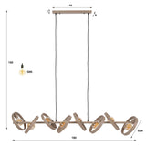 Hanging lamps - Hanging lamp 8 - light beige metal round Otan - Dimehouse