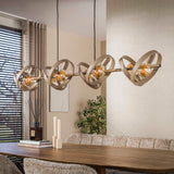 Hanging lamps - Hanging lamp 8 - light beige metal round Otan - Dimehouse