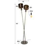 Floor lamps - Floor lamp Terra Duo 2 - light Bronze - Dimehouse