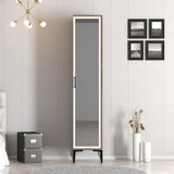 Wardrobes - Wardrobe Kumual R Walnut White Melamine 40x47.5x201.4 cm - Dimehouse