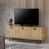 TV Furniture - Japandi TV Furniture Alcazar Oak Melamine 140x60x40 cm - Dimehouse