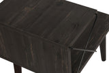 Bedside tables - Bedside table Cross Dark Brown Melamine 50x55x40 cm - Dimehouse