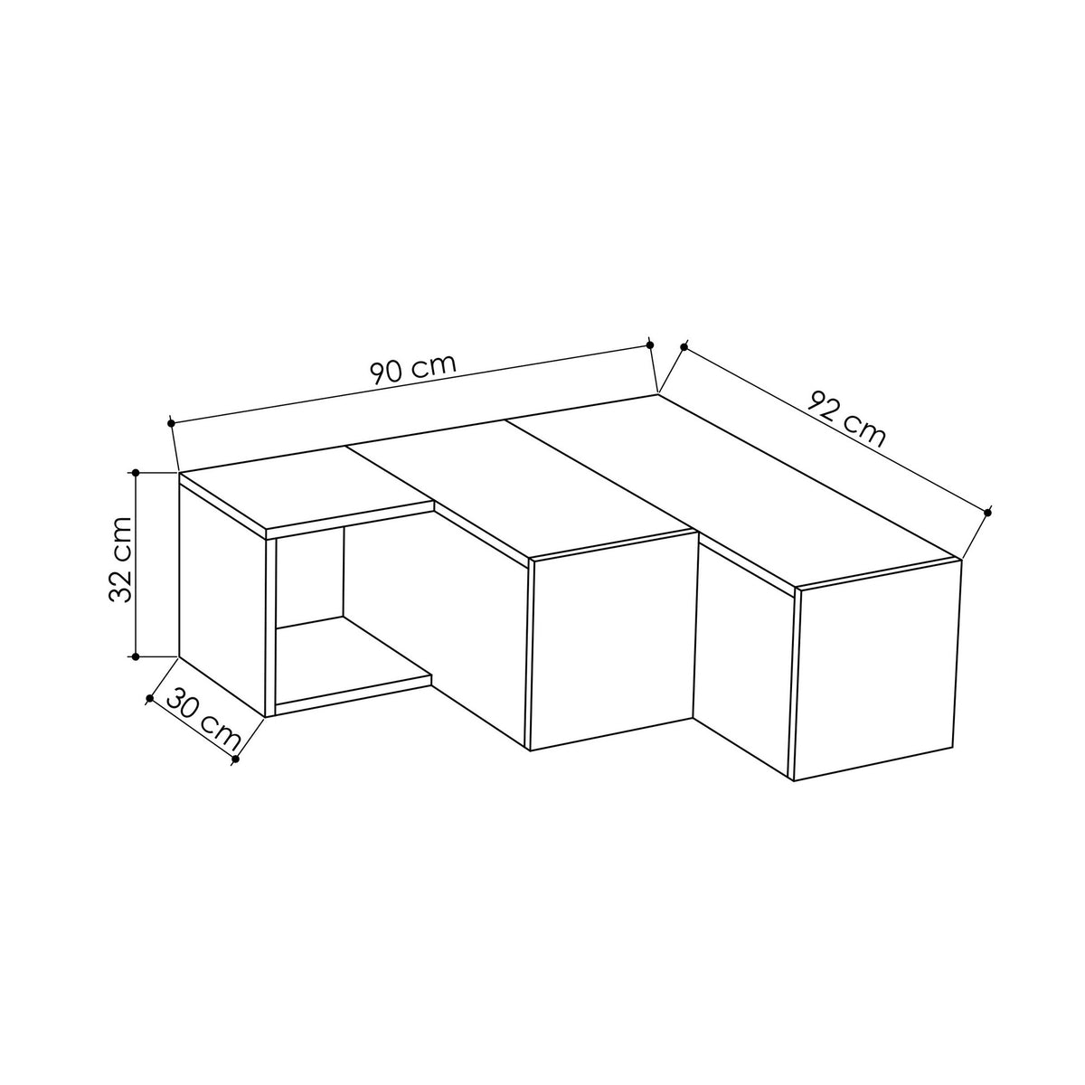 TV Furniture - TV Furniture Compact Anthracite Brown Melamine 90x32x92 cm - Dimehouse