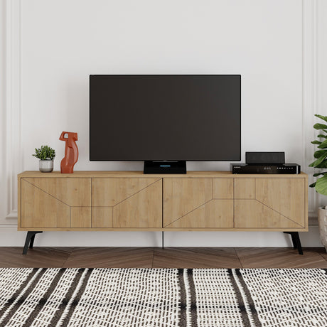 TV Furniture - TV Furniture Dune Oak Melamine 180x50x29.6 cm - Dimehouse