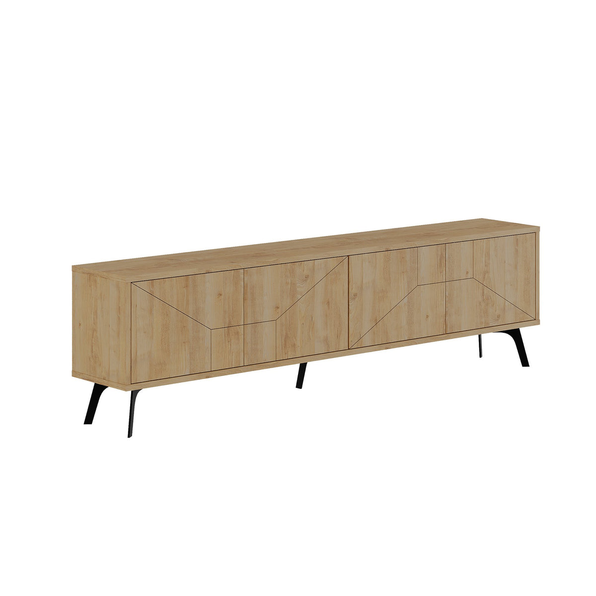 TV Furniture - TV Furniture Dune Oak Melamine 180x50x29.6 cm - Dimehouse