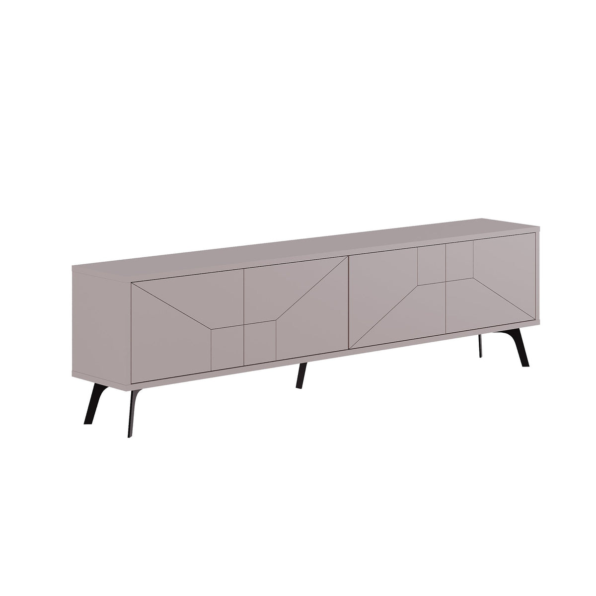TV Furniture - TV Furniture Dune Mocha Melamine 180x50x29.6 cm - Dimehouse