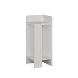 Bedside tables - Bedside table Right Elos White Melamine 25x60x27 cm - Dimehouse