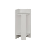 Bedside tables - Bedside table Left Elos White Melamine 25x60x27 cm - Dimehouse