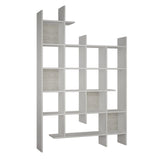 Bookcases - Bookcase white melamine Manco 122x188x25.5 cm - Dimehouse