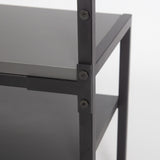 Coat Racks - Wardrobe Furniture Coat Rack Anthracite Melamine Novad - With Shelves - Dimehouse