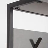 Coat Racks - Wardrobe Furniture Coat Rack Anthracite Melamine Novad - With Shelves - Dimehouse