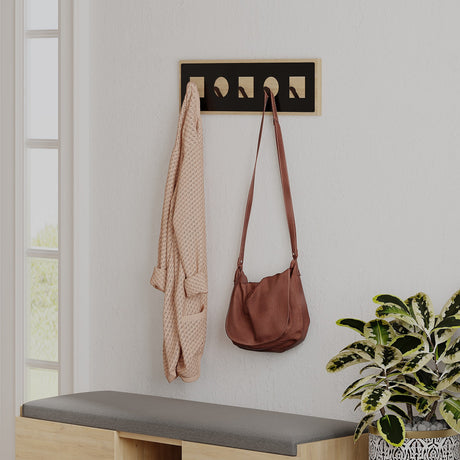 Coat racks - Coat rack 5 - Angled Ican Oak Melamine - Dimehouse