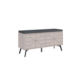 Shoe cabinets - Shoe cabinet Dune Bench Mocha Melamine 107x55x35 cm - Dimehouse
